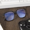 thumbnail image 4 of DTIUGUTAE Oversized Square Blue Light Blocking Glasses for Women Computer Reading Gaming Protection Eye, 4 of 7
