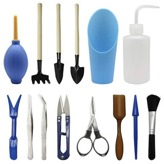 14 Pcs Succulent Plant Tools Set,Mini Garden Planting Watering Tool Kit for Succulent Miniature Gardening Plant Care
