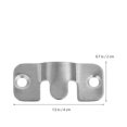 thumbnail image 4 of OULII Durable Stainless Steel Flush Mount Bracket for Home Hanging Photo Frames and Clips Silver 10 Sets, 4 of 8