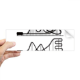 thumbnail image 1 of Amusement Park Black Roller Coaster Outline Rectangle Bumper Sticker Notebook Window Decal, 1 of 1