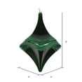 thumbnail image 3 of Vickerman 8" Green Candy Glitter Drop Christmas Ornament, 3 of 3