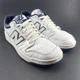 thumbnail image 1 of New Balance 480 Low Top Leather Sneakers Mens Size 10.5 White Blue Shoes, 1 of 6