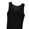 thumbnail image 3 of Felirenzacia Womens Soft Cotton Tank Nightgown, Round Neck Wide Strap Seamless Lightweight Pajama Lounge Dress,Black,L, 3 of 6