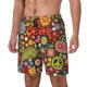 thumbnail image 1 of Fotbe Hippie Peace Love Traje de Baño para Hombre – Shorts de Natación de Secado Rápido con Forro y Bolsillos-Small, 1 of 6