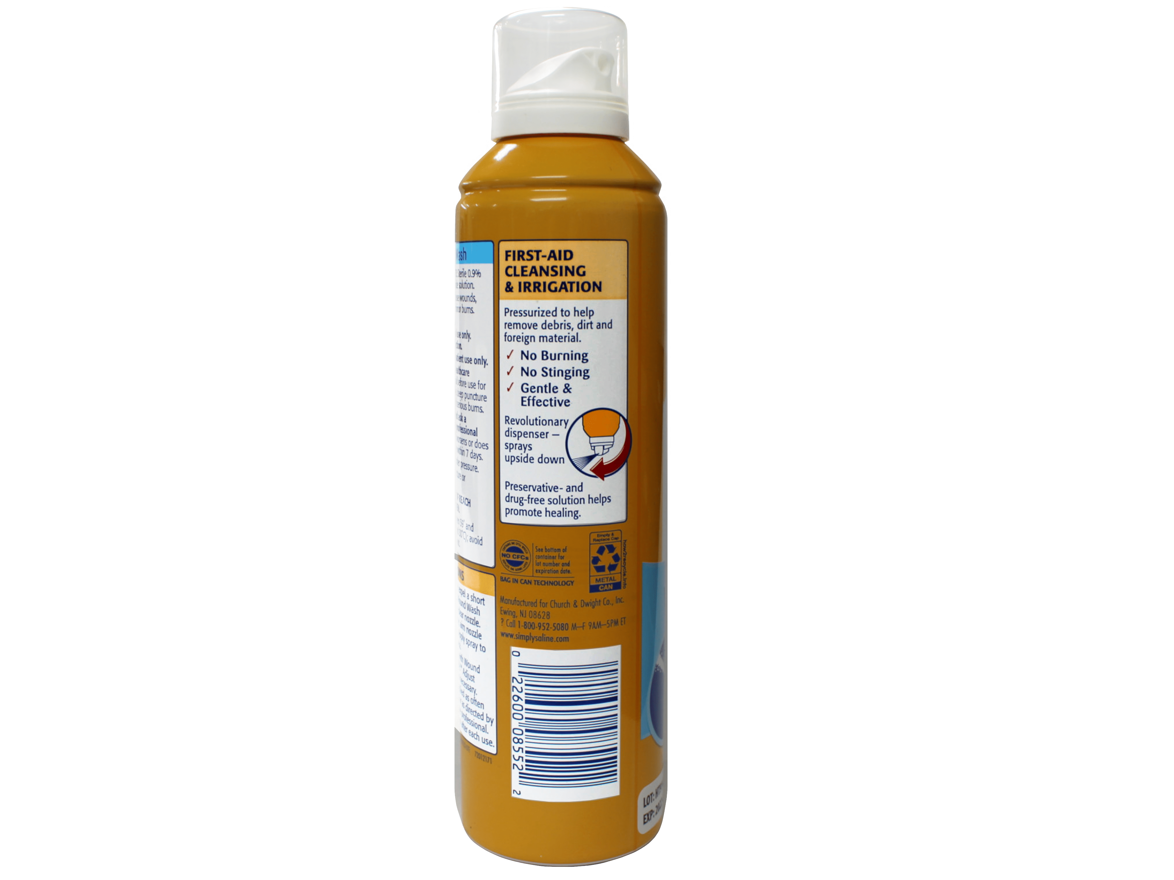 Wound Wash Simply Saline  7.1 oz. Pump Spray Can Pack of 2