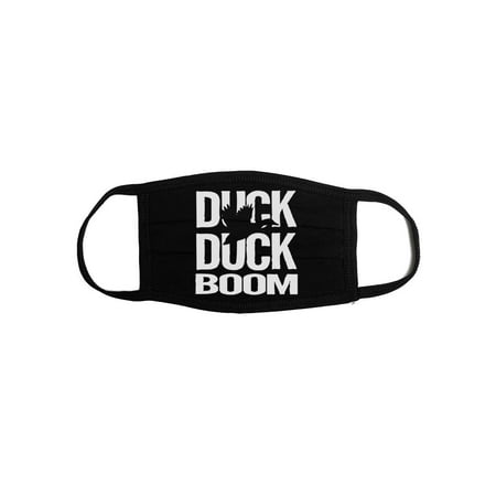 Face Mask, Duck Duck Boom, Duck Hunting Mask, Hunting Face Mask, Waterfowl Face Mask, Waterfowl Mask, Gift For Him, Hunting Mask, Duck Hunt, Black