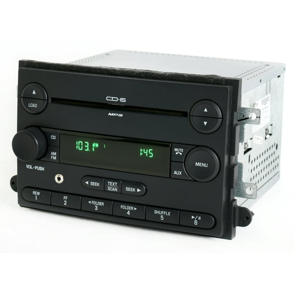 Restored Ford Fusion Mercury Milan 2007 Radio AM FM CD 6 Disc w Aux Input 7E5T-18C815-AE (Refurbished)