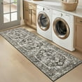 thumbnail image 2 of Hasoo Runner Rug 2' x 6' Oriental Area Rug Washable Carpet for Bedroom Runner Rug Rubber Backing for Hallway Kitchen Brown, 2 of 6