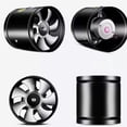 thumbnail image 3 of Low Decibel Quiet Voice Super Suction Draft Fan Pipeline Exhaust Ventilator Exhaust Fan Duct Ventilation Blower Fans 6In, 3 of 5
