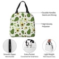 thumbnail image 6 of Lsque Green Avocado Print Insulated Lunch Bag with Thick Aluminum Foil Lunch Tote Bag with Front Pocket for Men and Women, Ideal for Work, School, Picnics, and Travel, 6 of 6