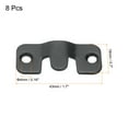 thumbnail image 2 of Uxcell 8 Pcs Soporte de Montaje Empotrado, Gancho para Marco de Foto Interconectable de 50 x 19 mm para Colgar Cabeceros, Negro, 2 of 5