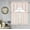 Rose, variant on Kate Aurora Modern Chic Complete 4 Piece Striped Sheer Kitchen Curtain Tier & Valance Set - Rose
