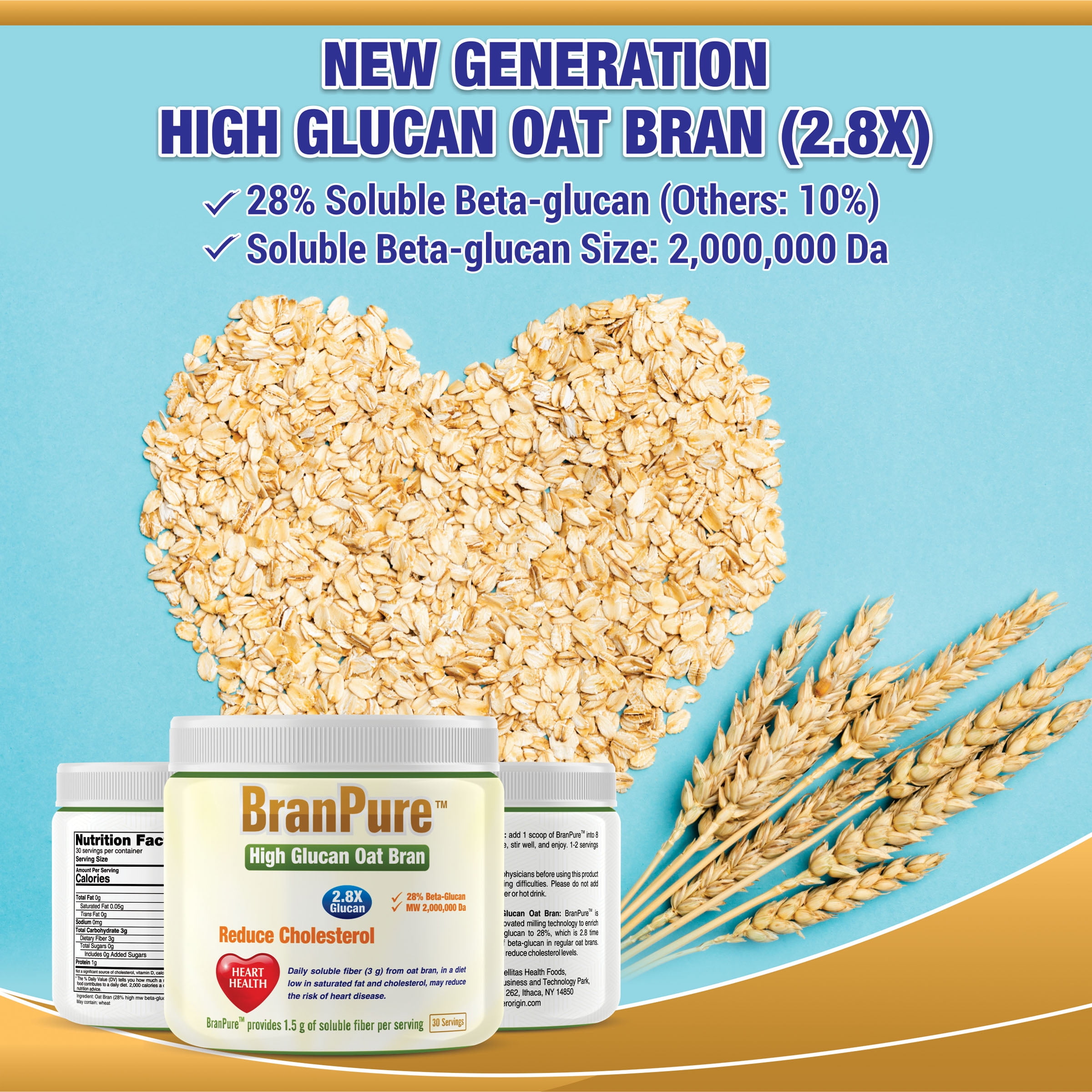  Fiber Helper - Ultra Pure Fiber Powder with Oat Beta