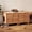 Natural, variant on Double Litter Box Enclosure for 2 Cats, Handwoven Rattan Hidden Cat House with Washable Litter Mat & 2 Hooks, for Living Room Bedroom