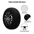 thumbnail image 4 of Bingfone Mexican Serape Blanket Stripes Spare Tire Cover Weatherproof Universal Wheel Protectors For Rv Camper Travel Trailer Suv Truck 14 Inch, 4 of 9