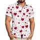 thumbnail image 1 of TaTaai Men's Valentine's Day Print Shirt, Short Sleeve Button Down Casual Blouse, Romantic Gift Top Gift, 1 of 5