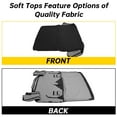 thumbnail image 4 of Kojem Replacement Soft Top W/Tinted Windows for 95 96 97 98 Suzuki Sidekick/Geo Tracker Black, 4 of 18