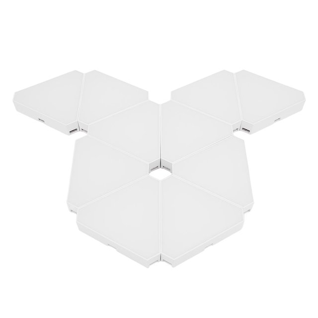 Triangular Light Panel, 8 Music Sync Modes 10PCS LED Splicing Lights for Home Theater Gathering