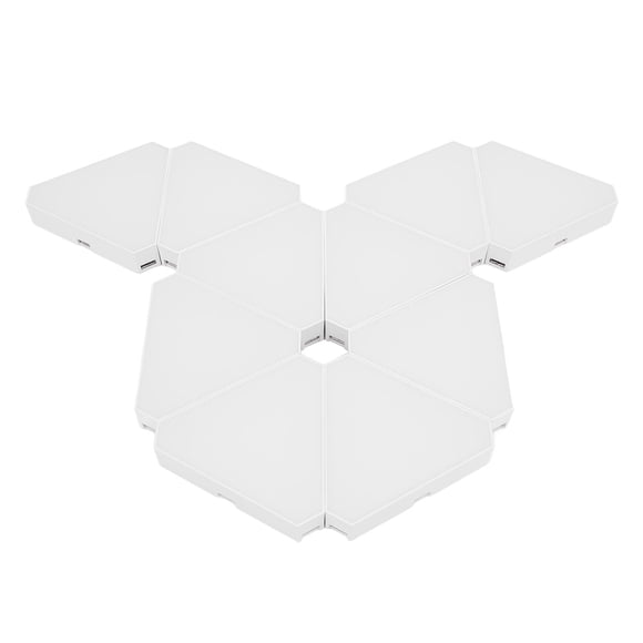 Triangular Light Panel, 8 Music Sync Modes 10PCS LED Splicing Lights for Home Theater Gathering