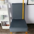 thumbnail image 6 of Zcyifa dining chair cover Dark Grey Solid Color Chair Cover Milk Silk Chair Slipcover Removable Washable Chair Protector for Dining Room Restaurant Bar, 6 of 10