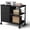 3T-Black, variant on Nextay 5/7 Drawer Chest, Wooden Tall Dresser Storage Dresser Cabinet With Wheels for Office, Bedroom, Home