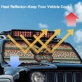 thumbnail image 5 of Uorisanigo Windshield Sun Shade for 2007-2018 Jeep Wrangler JK JKU & 1997-2006 Jeep Wrangler TJ LJ, Tribal Butterfly Front Window Sun Visor for UV Rays & Heat Protection Accessories, 5 of 7