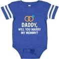 thumbnail image 3 of Inktastic Daddy Will You Marry My Mommy with Rings for Proposal Boys or Girls Baby Bodysuit, 3 of 5