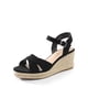 thumbnail image 1 of Sandalias con Cuña DREAM PAIRS SDPW2408W Plataforma Negra 7.5, 1 of 7