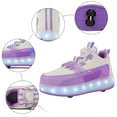 thumbnail image 6 of REDARER Kids Skate Sneakers with LED Wheels, Thick Sole Light Up Shoes USB Rechargeable, Fashion Lightweight Sneakers for Boys Girls,Size:12.5-13 Years, 6 of 9