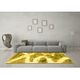 thumbnail image 3 of Ahgly Company Indoor Rectangle Abstract Yellow Modern Area Rugs, 3' x 5', 3 of 4