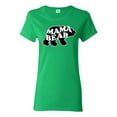 thumbnail image 2 of Wild Bobby, Mama Bear Animal Design, Animal Lover, Women Graphic Tee, Kelly, Small, 2 of 4