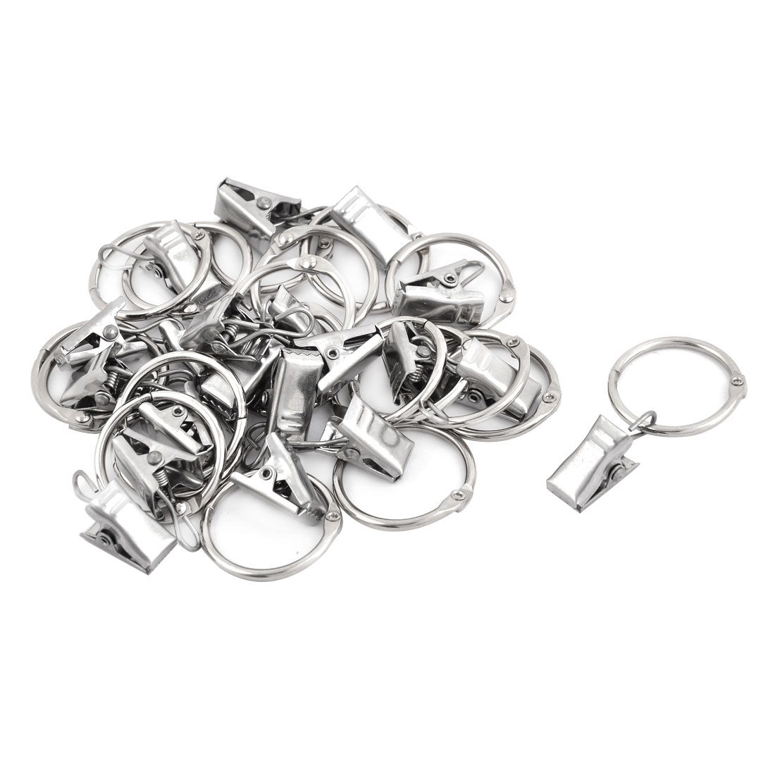 20PCS Métal Anneaux De Rideaux Pinces à Rideaux Crochets De Rideaux