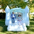 thumbnail image 4 of Bounceland Bouncy Castle Daydreamer Mist Bounce House, Pastel Bouncer with Slide, 4 of 6