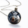 thumbnail image 6 of Abstract Rhinoceros Necklace Personalized Custom Photo Round Pendant Adjustable Stainless Steel Necklaces with Gift Box for Men Women Mothers Valentine's Jewelry Gift, 6 of 6