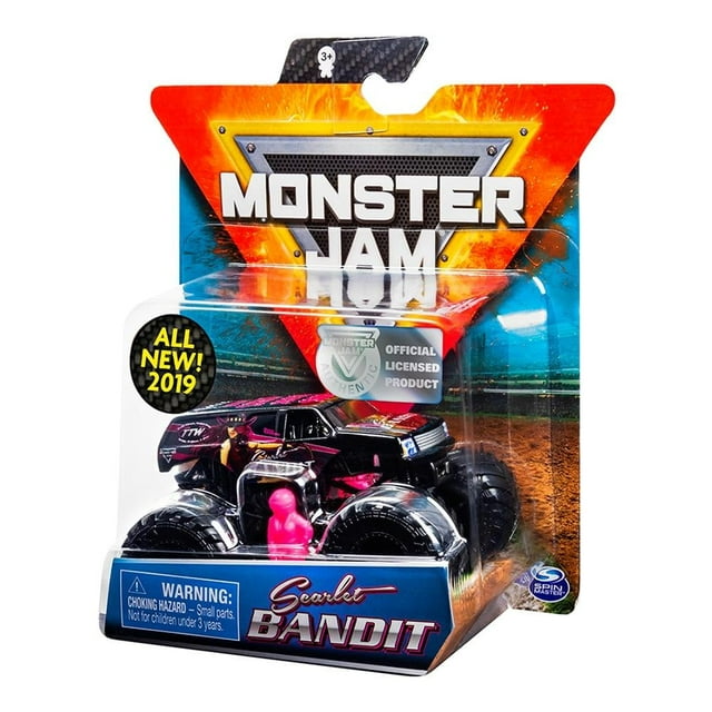 Vehículo Monster Jam Escala 1:64 Scarlet Bandit