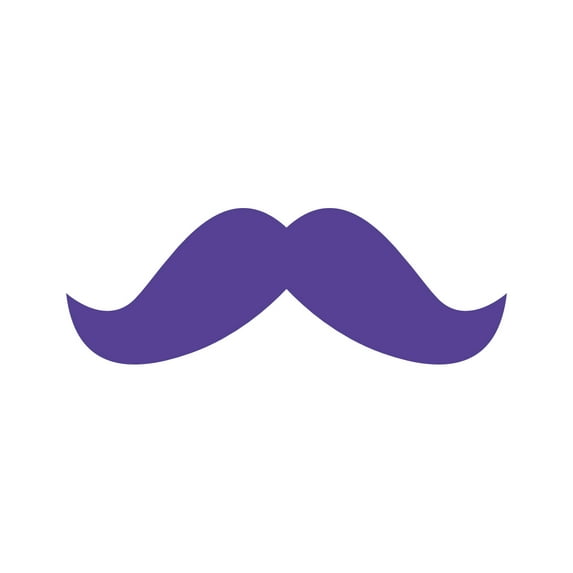 Mustache Sticker Decal Die Cut - Self Adhesive Vinyl - Weatherproof - Made in USA - Many Color and Sizes - hipster millenial