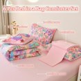 thumbnail image 2 of Butterfly Bedding Set Twin, Pink Butterfly Comforter Set for Girls Kids Teens 6, 2 of 8