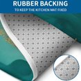 thumbnail image 4 of Teal and Gold Marble Flow Lines Pattern Bathroom Rugs Sets 3 Piece,Toilet Cover Set,Absorbent Non Slip Bathroom Mats Sets with U-Shaped Contour Rug Toilet Rug Set, 4 of 5