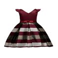 thumbnail image 1 of AMERTEER Toddler Baby Girls Princess Bowknot Striped Formal Pageant Party Dress, 1 of 6