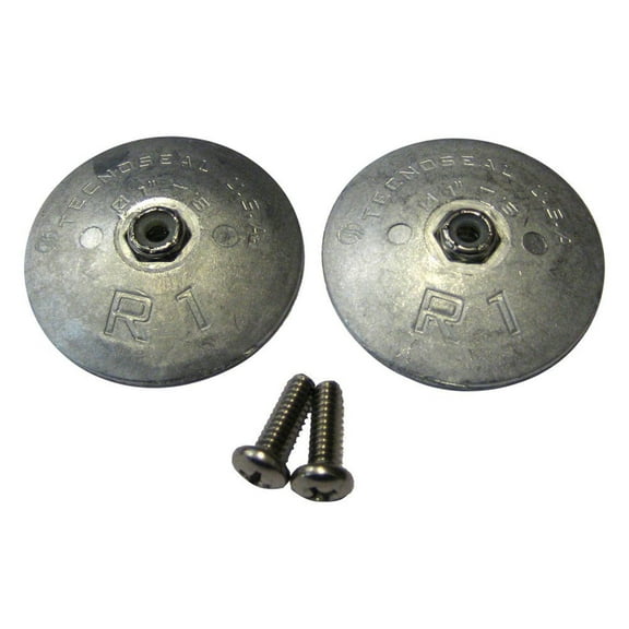 Lenco 15092-001 Replacement 1-7/8 inch Sacrificial Anode with Mounting Screws - 2 Pack