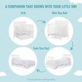 Dream On Me Harbor Full Panel 4in1 Convertible Mini Crib, White