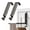 Grey, variant on Coutexs 2Pcs Metal Foldable Over‑Door Drying Rack, Retractable No‑Drill Hanger with 90‑Degree Opening, Fits Thin Doors up to 1.85 in, Gray