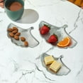 thumbnail image 6 of 3 Pieces Snack Display Platter Ginkgo Leaf Tray Elegant Iron Material for Thanksgiving Dessert Table Setting, 6 of 9