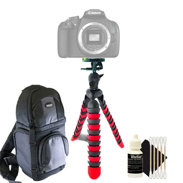 Flexible Tripod with Backpack and Cleaning Accessory Kit for Canon EOS 70D 1300D and All Cameras -