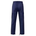 thumbnail image 4 of Nestiefly Men's Cargo Pants Drawstring Casual Hiking Pants Joggers Athletic Trousers Cotton Loose Straight sweatpants for Men Navy M, 4 of 5