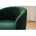 thumbnail image 6 of Swivel Barrel Chair, Modern Teddy Fabric 360 Degree Swivel Accent Armchair Comfy Round Club Chairs Sofa Arm Chair for Living Room Bedroom Reading Room Apartment Hotel Office Nursery Lounge, Green, 6 of 9