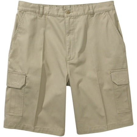 Puritan - Men's Cargo Shorts with Partially Elasticized Waist - Walmart.com