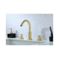 thumbnail image 5 of Elegant Lighting Leah 8 Inch Widespread Double Handle Bathroom Faucet In Brushed Gold, 5 of 10