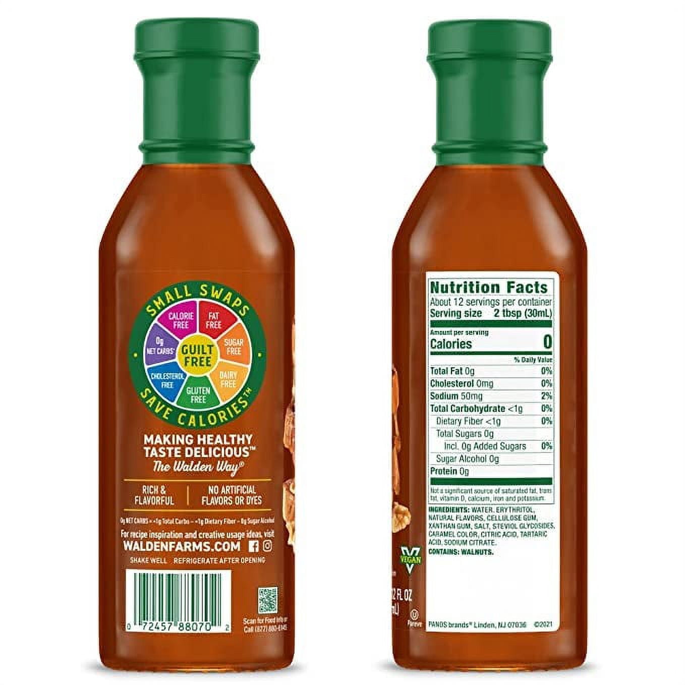 Walden Farms Calorie Free Syrups Flavors: Maple Walnut Syrup, Size: 3 Bottles