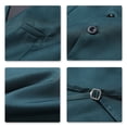 thumbnail image 2 of Cloudstyle Men's V-Neck Dress Suit Business Casual Waistcoat 5 Button Slim Fit Waistcoat, 2 of 5